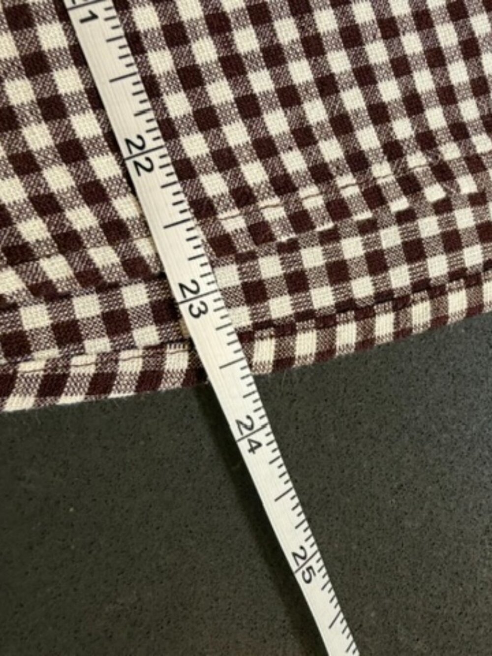 Evereve Cloth and Stone Gingham Raglan Blouse Medium - Picture 9 of 11